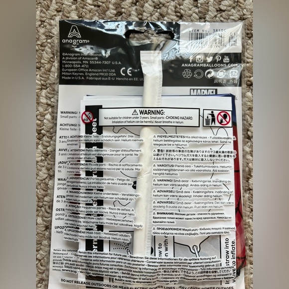 Spider-Man Sitting Multi-Balloon - Red and Blue - Picture 2 of 2